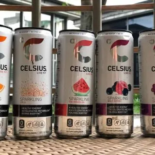 Picture of different flavors of Celsius Energy Drink
