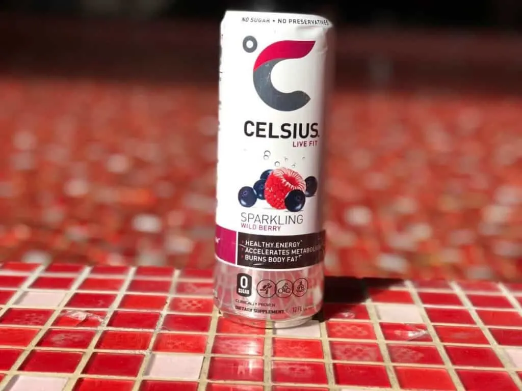 Photo of a can of celsius energy drink