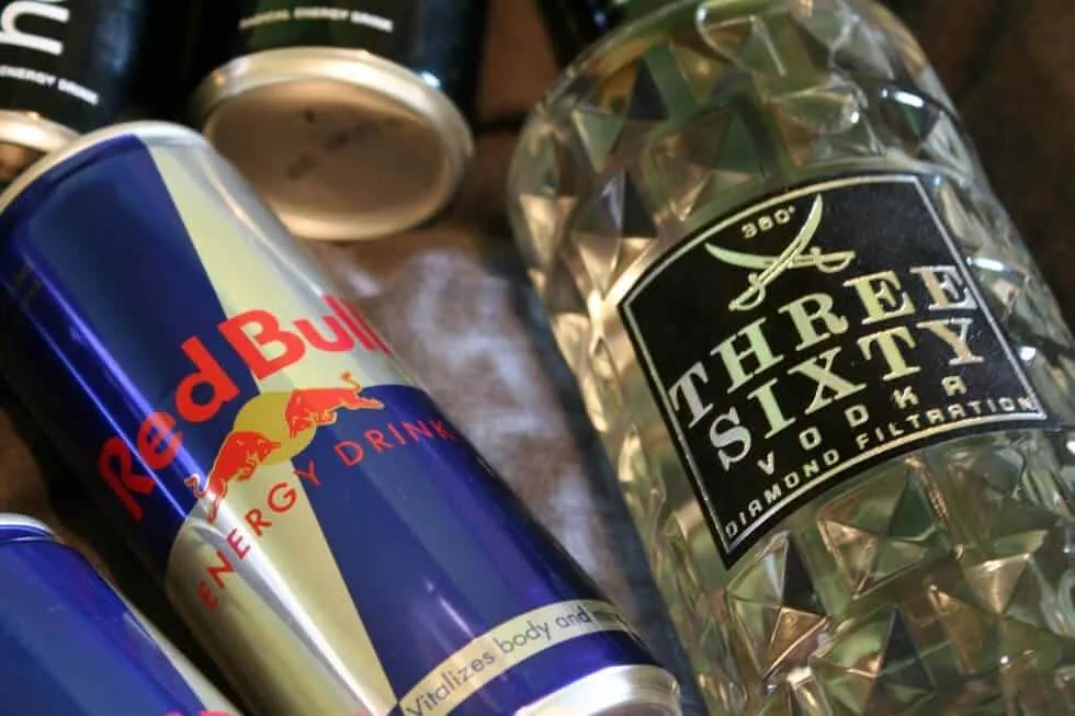 Ages between 15 and 23 are four times more likely to binge when alcohol is combined with energy drink