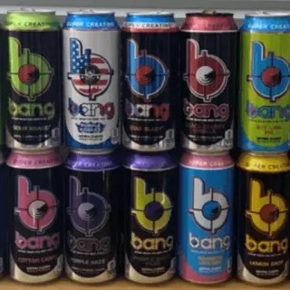 Bang Energy Drinks in different flavors.