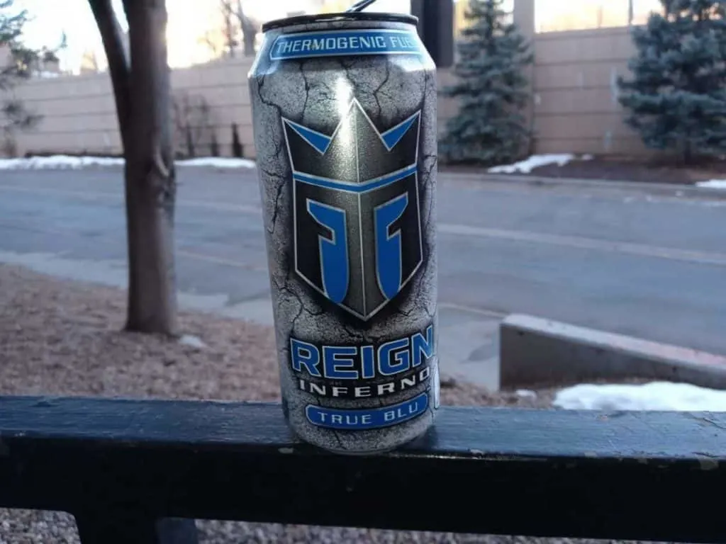 A can of Reign energy drink