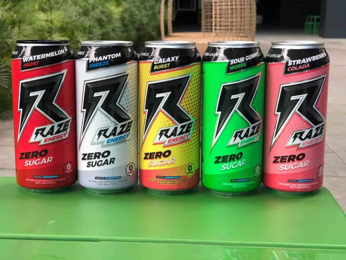 energy drink cans