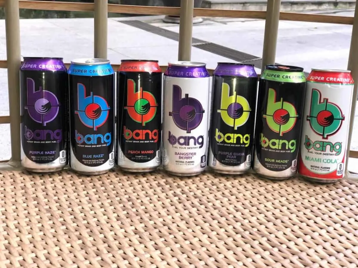 Bang energy drink in different flavors