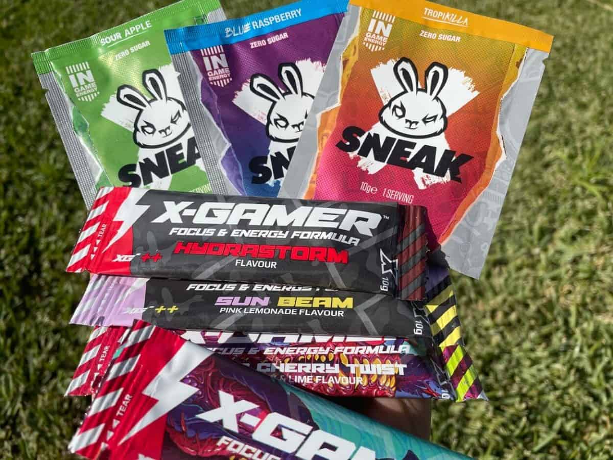 X-Gamer energy drink powder pack.