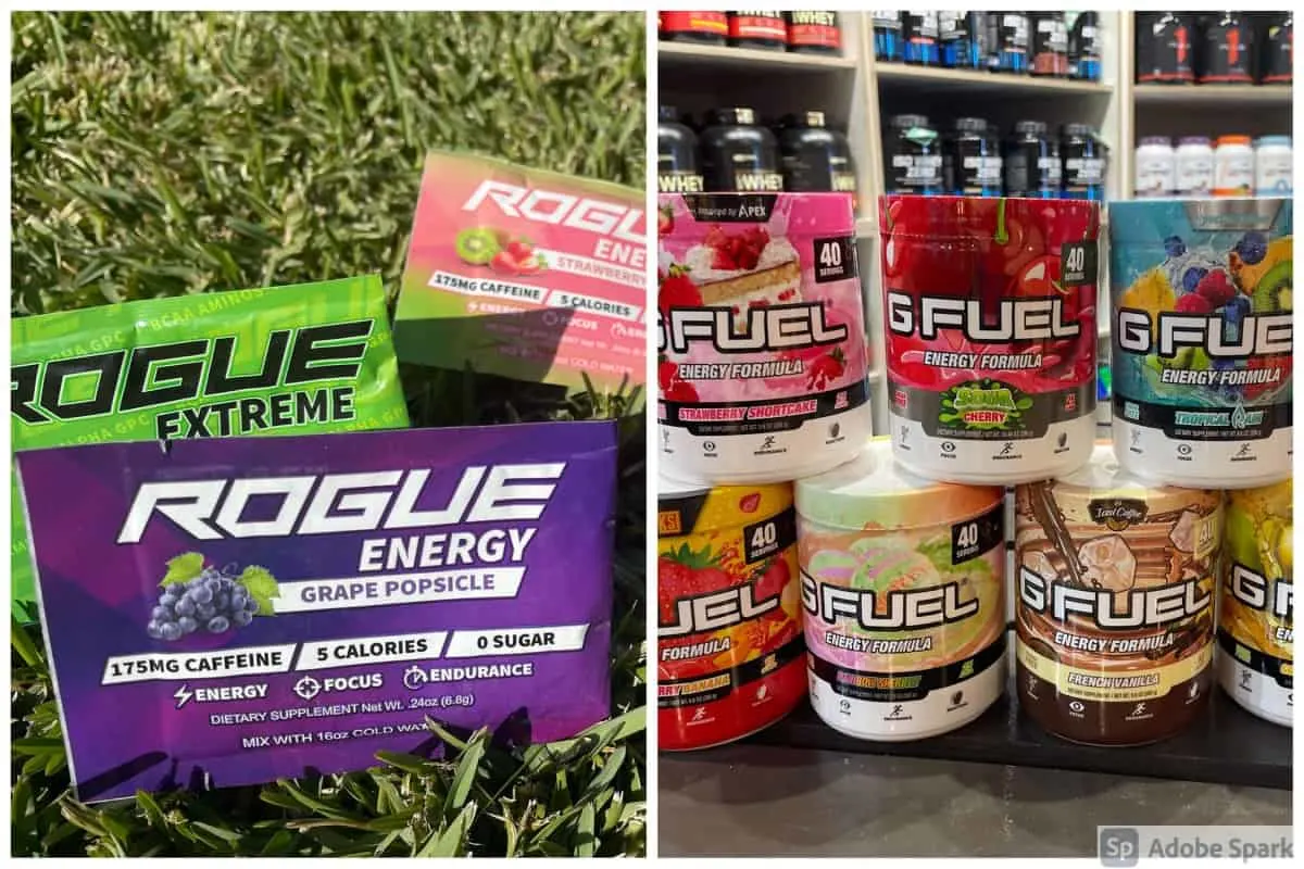 Rogue Energy and G Fuel Powder