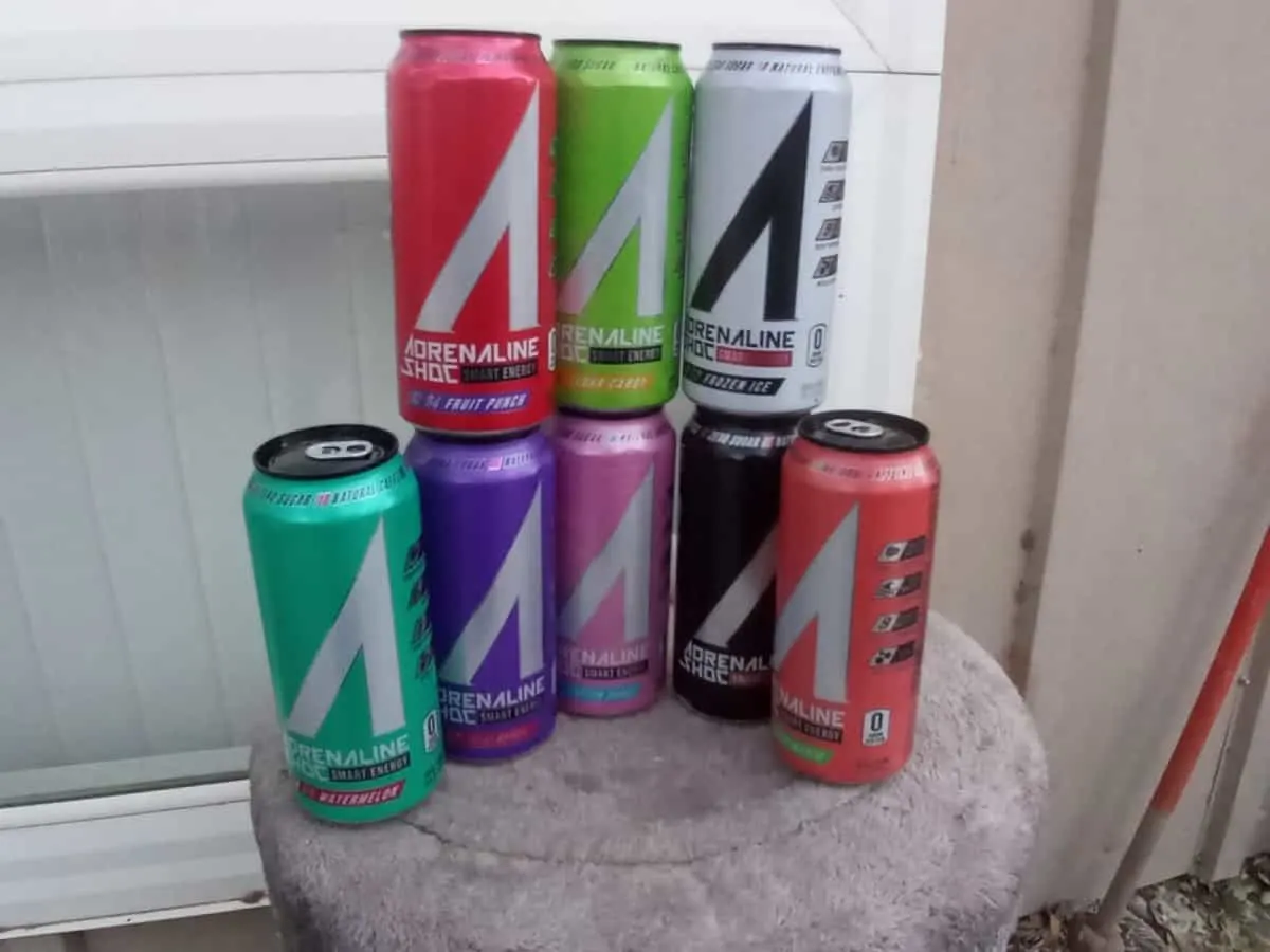Eight Exciting Flavors of Adrenaline Shoc Energy Drink