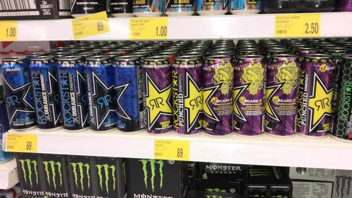 Different flavors of Rockstar Energy Drink
