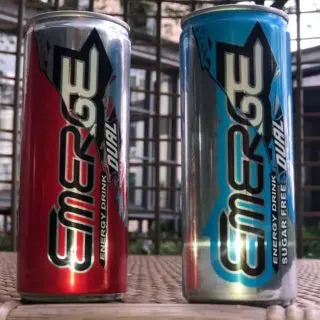 2 cans of Emerge Energy Drink