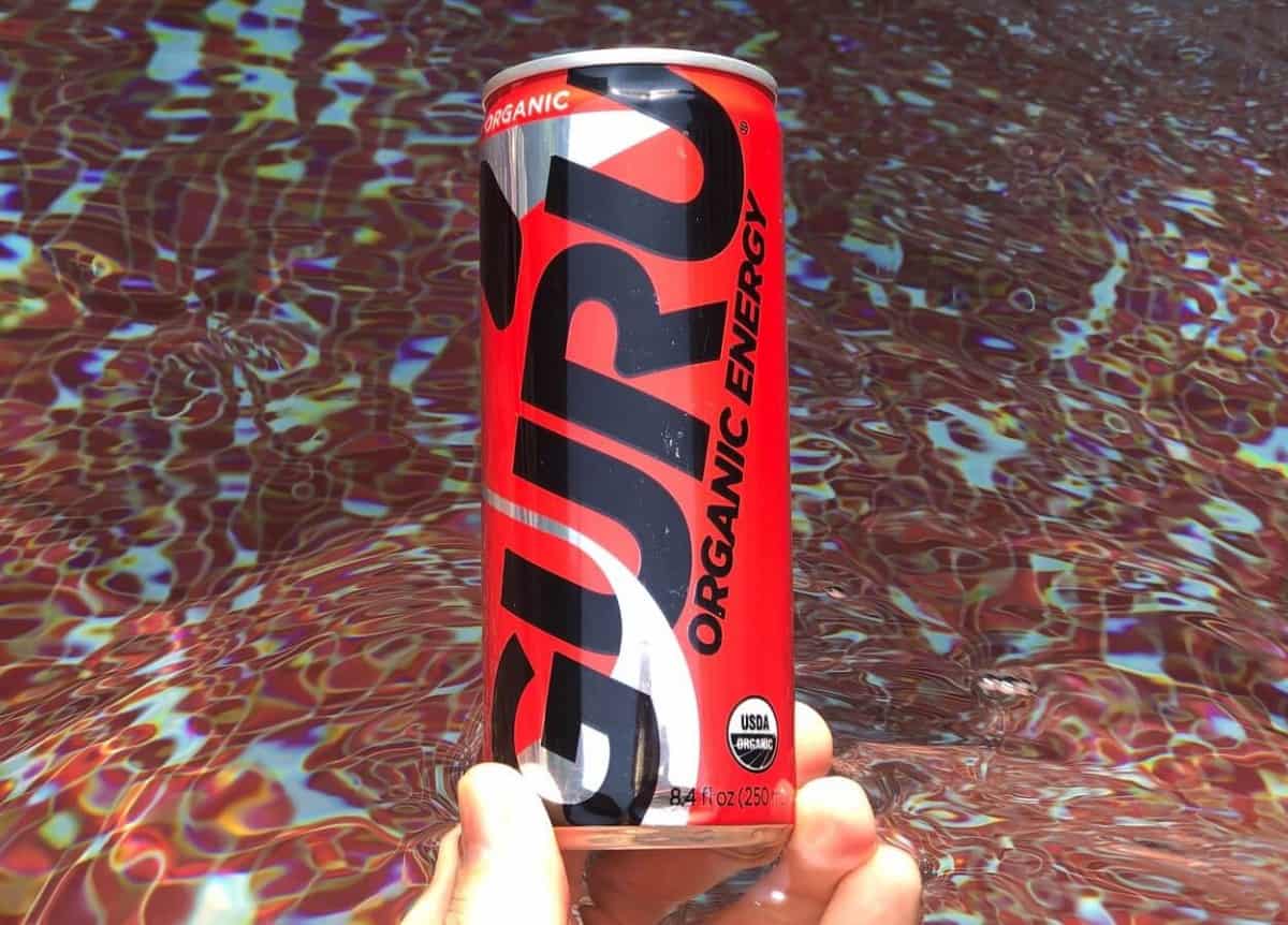 a can of guru energy drink