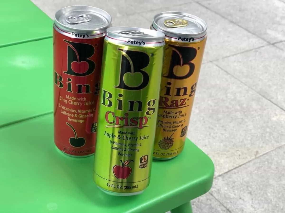 Bing energy drink in 3 flavors