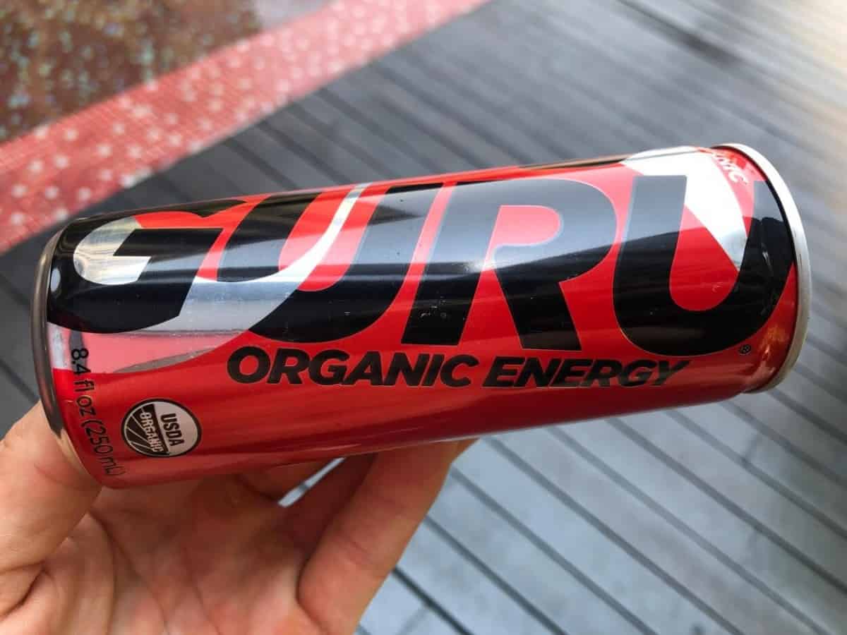 A can of Guru energy drink