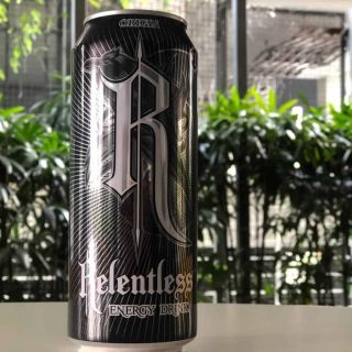 A can of Relentless energy drink