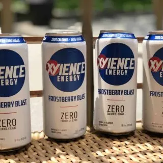 4 cans of 16-ounce Xyience Energy Drink Frostberry Blast.