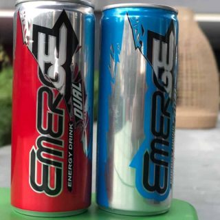 2 cans of emerge energy drink