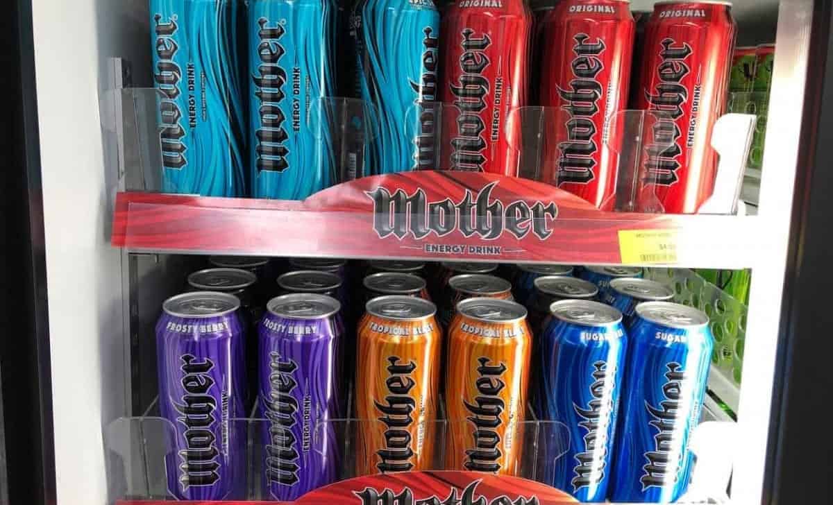 Mother energy drink in a fridge