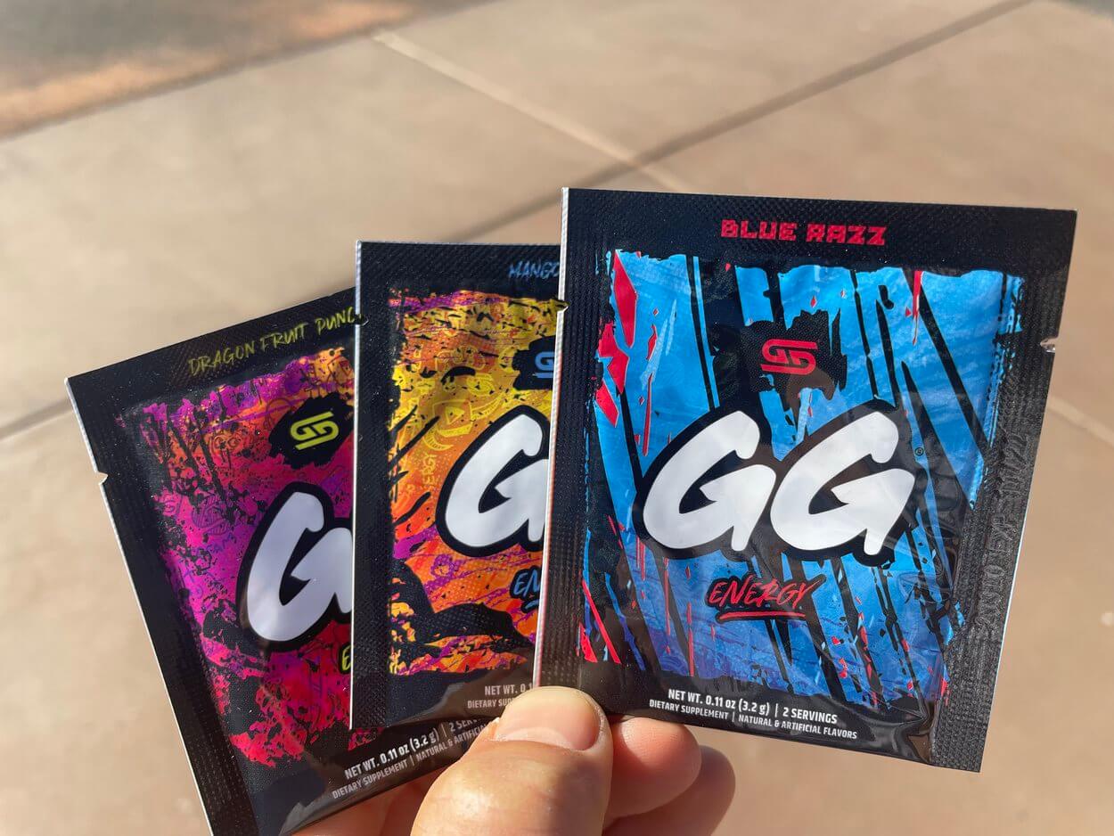 3 packs of GG Energy drink