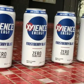 Cans of Xyience energy drink