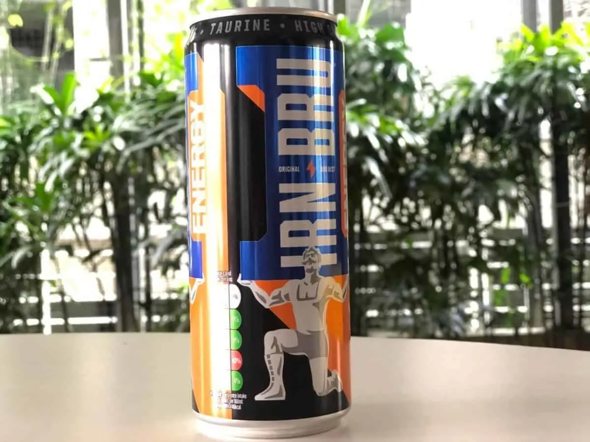 A can of Irn-Bru Energy drink