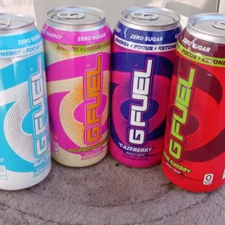Featuring the four popular flavors of G Fuel Energy Drinks in-can