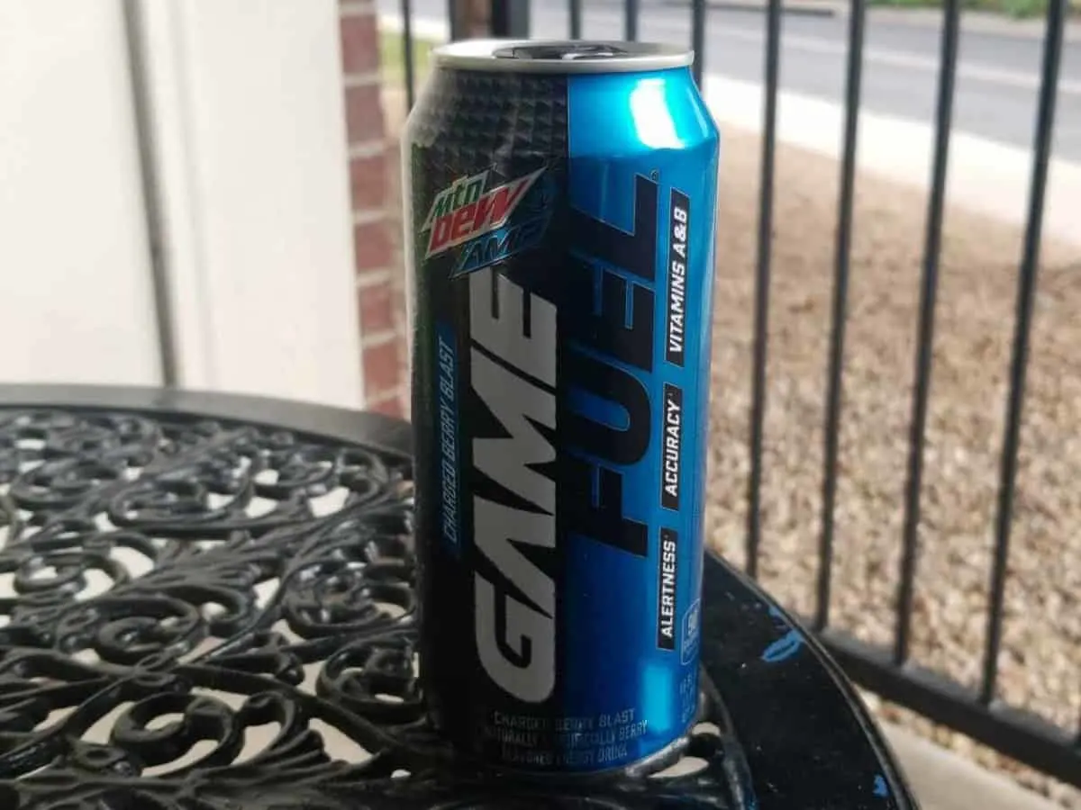 A can of game Fuel Berry Blast