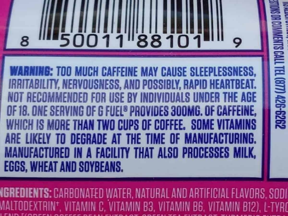 g fuel can warning text