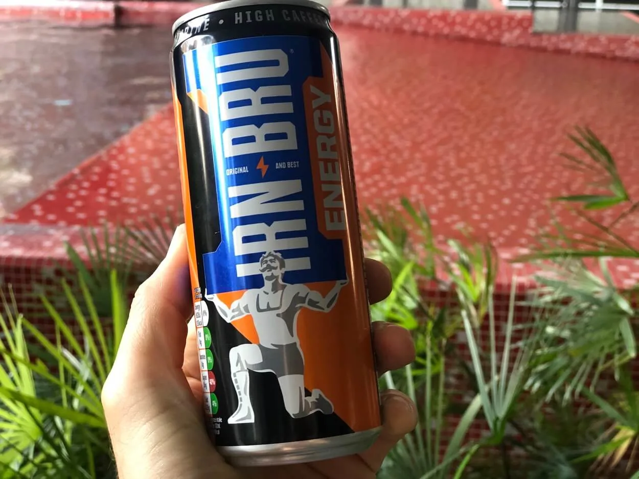 A can of Irn Bru Energy 