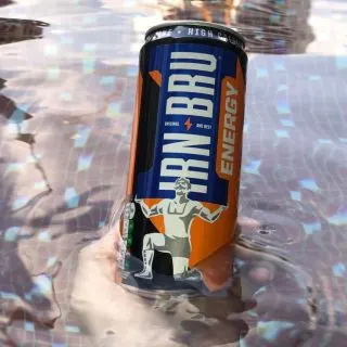 A can of Irn-Bru Energy.