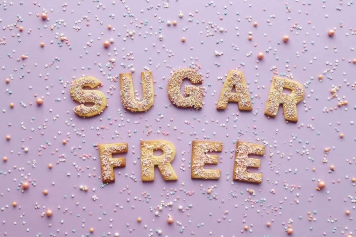 sugar-free spelled letter cookies