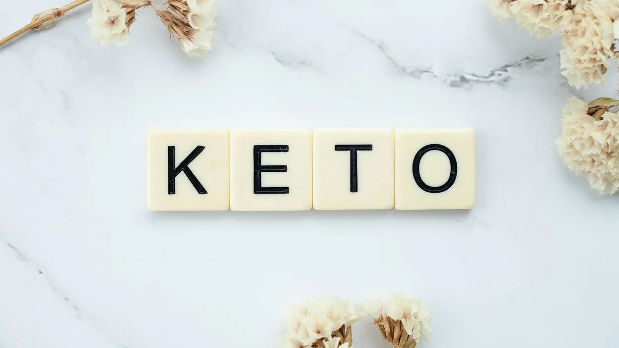 A decorative image showing the word keto