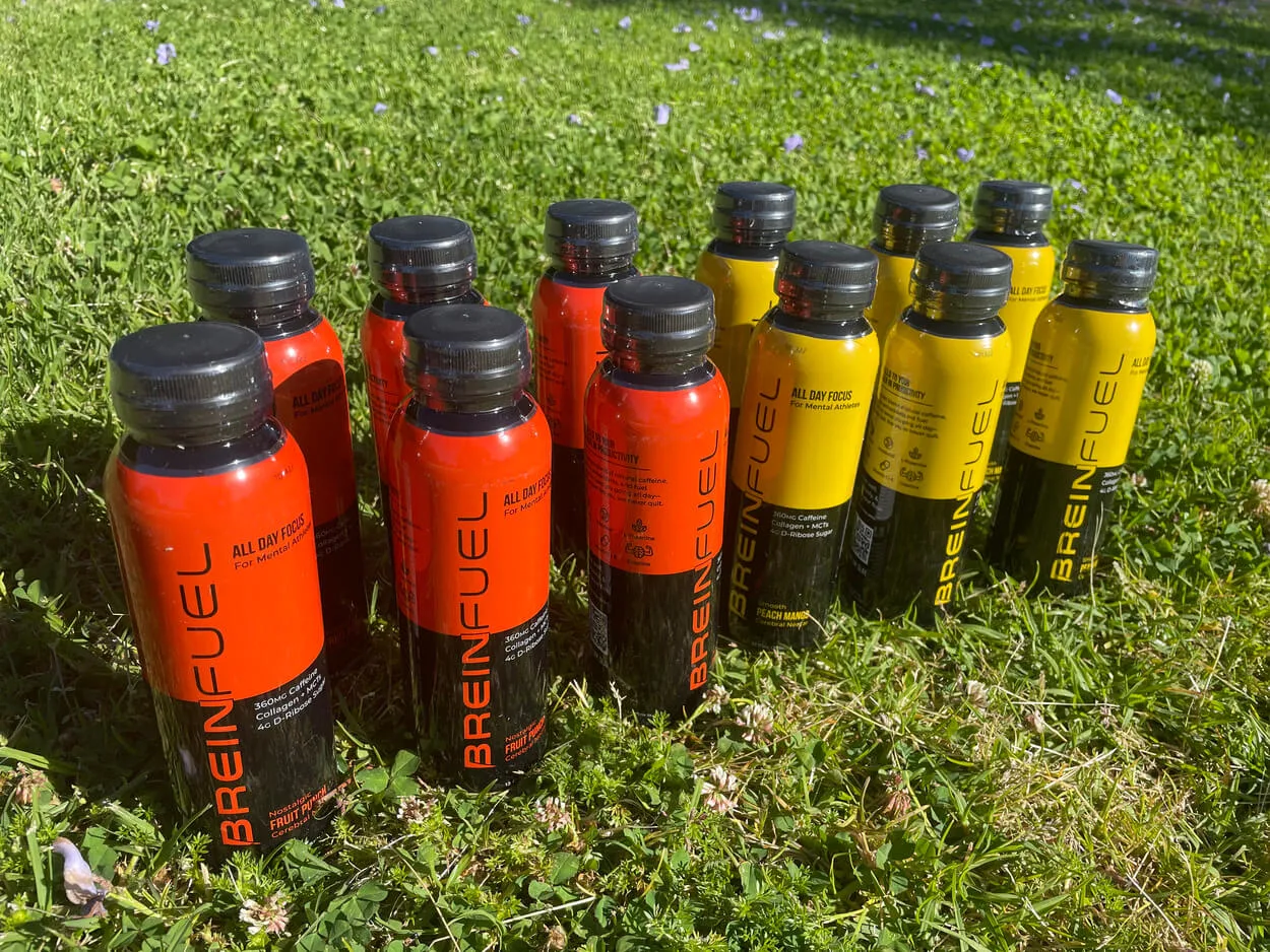 Different flavors of Brein Fuel energy drinks