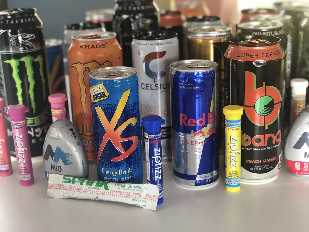 Various energy drinks