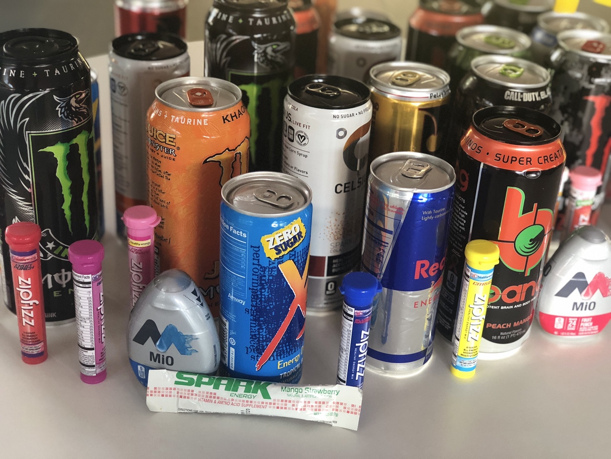 Different energy drinks