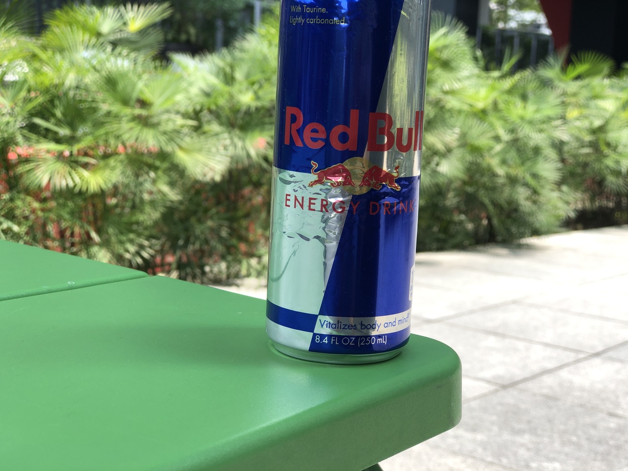 A can of Red Bull energy drink