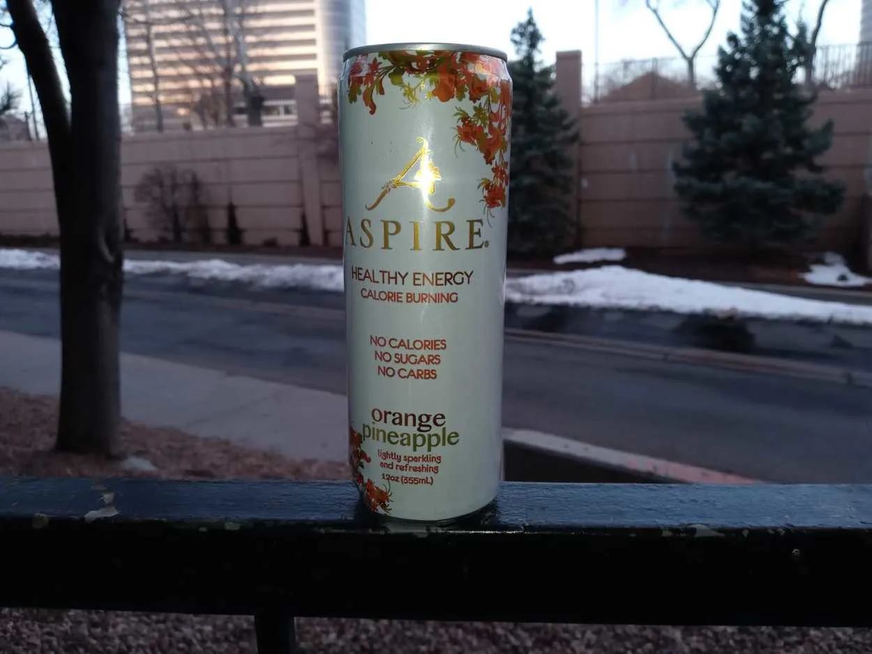 Image of can of Aspire energy drink