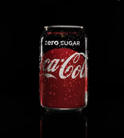 Image of Sugar free Coca Cola soft drink.