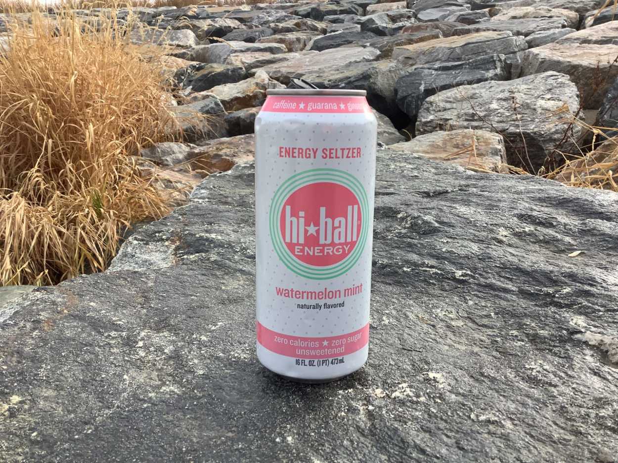 Image Of Hi ball energy drink in watermelon mint flavor.