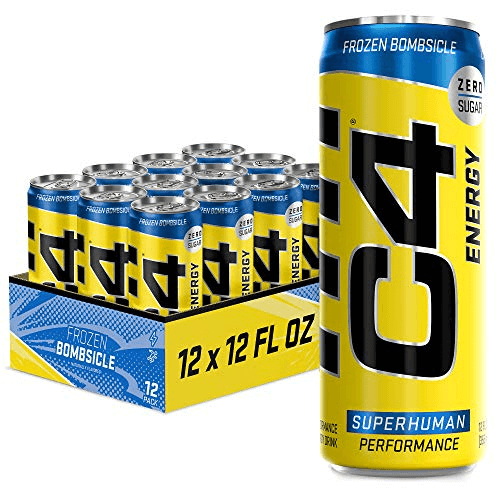 Cans of C4 energy drink,