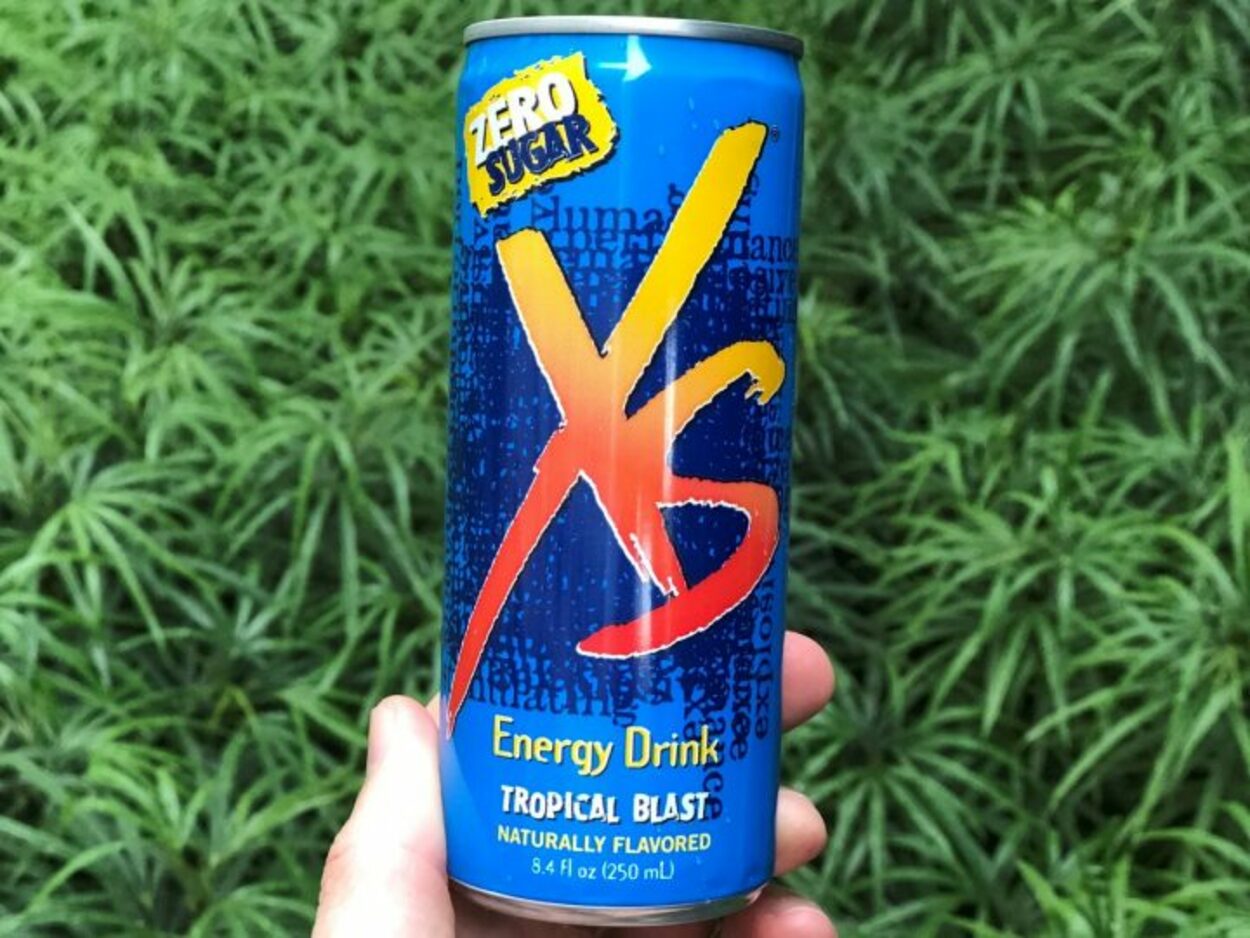 image of can of XS Energy drink.