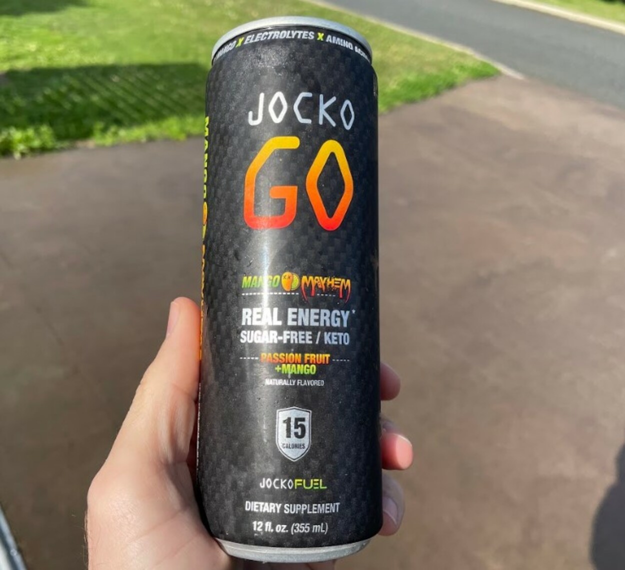 a can of Jocko Go in someone's hands