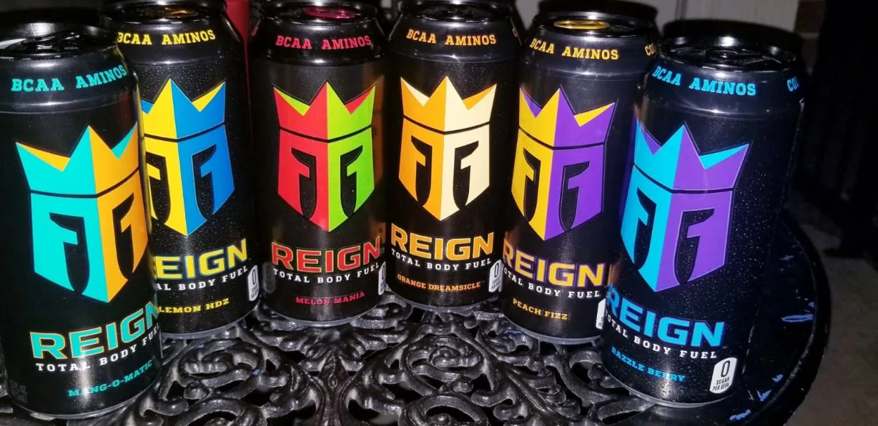 Cans of Reign energy 